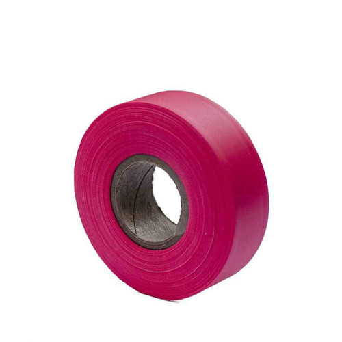  Bon Tool 14-738 Flagging Tape - Fluorescent Pink 150' X 1 3/16" - (12/Pkg) 