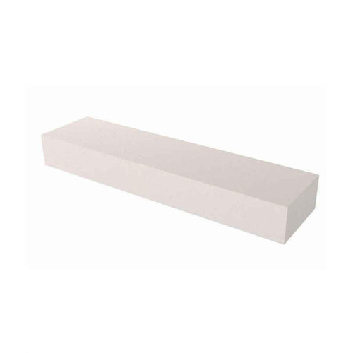  Bon Tool 14-831 Rub Brick - White Alum Oxide - 60 Grit - 8" X 2" X 1" 