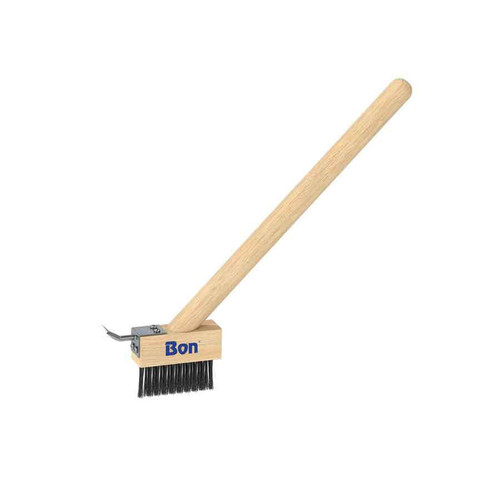 Bon Tool 21-419 Paver Broom - 24 Stiff Bristle - 5' Wood Handle