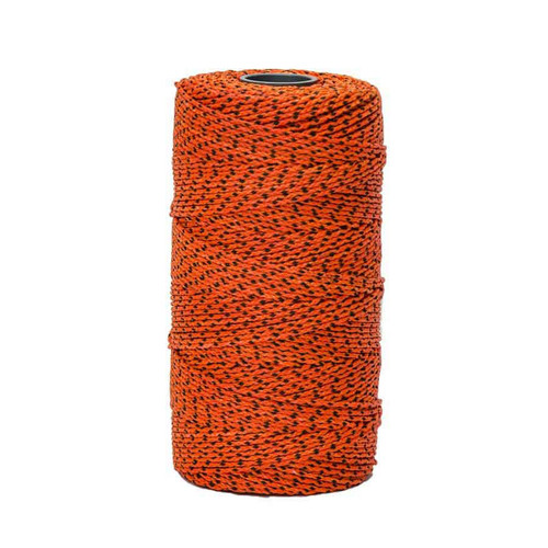  Bon Tool 21-279 Blue Bayou Bonded Braided Nylon Line -685' - Orange/Black Flecks 