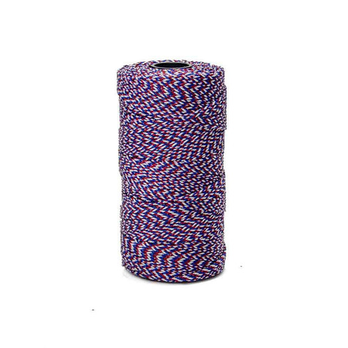  Bon Tool 21-280 Blue Bayou Bonded Braided Nylon Line -685' - Red/White/Blue 