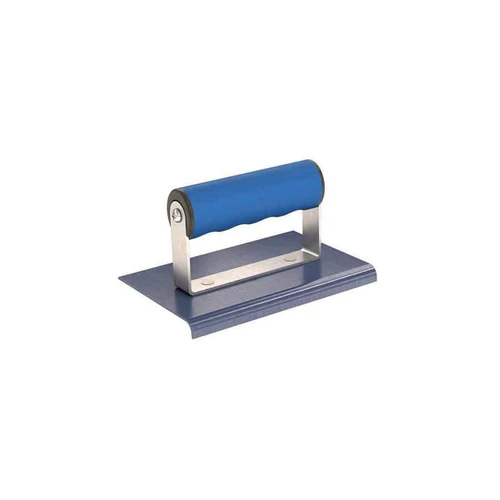  Bon Tool 22-718 Blue Steel Edger - 6" X 4" - 1/4" Radius 3/8" Depth Comfort Grip Handle 