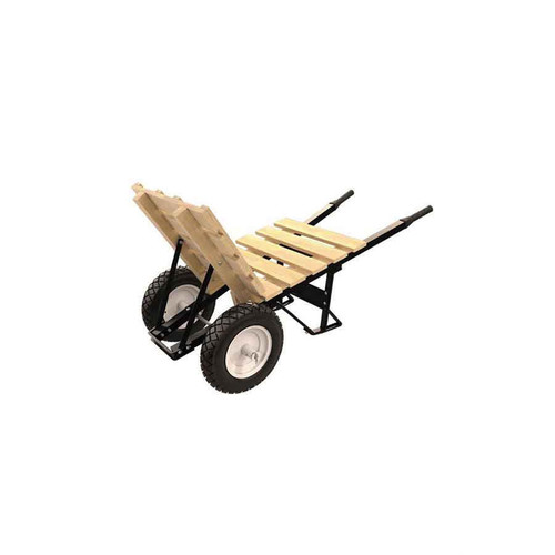  Bon Tool 28-917 Brick & Tile Barrow - Double Flatfree Tire Steel Handle 