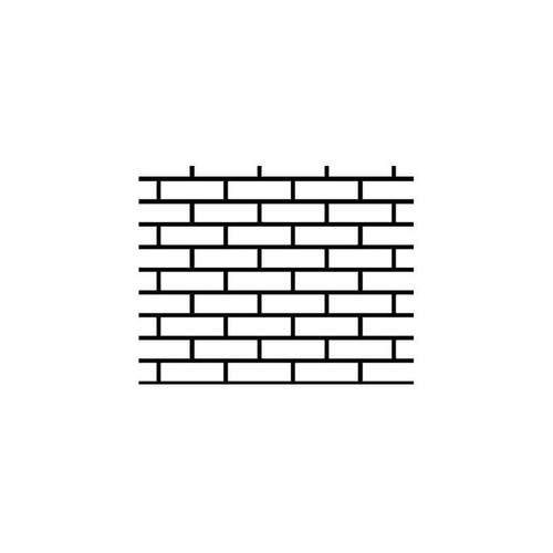 Bon Tool 32-995 Stucco Stencil Adhesive - Regular Face Brick 36" X 167'