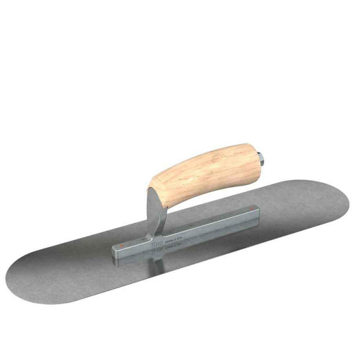  Bon Tool 66-206 Carbon Steel Pool Trowel - 14 X 4 - Camel Back Wood Handle 