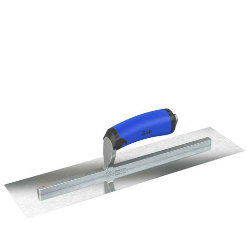  Bon Tool 67-309 Razor Stainless Steel Finishing Trowel - Square End - 14 X 4 - Comfort Wave Handle 