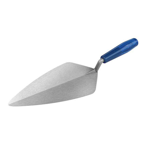  Bon Tool 72-246 Narrow London Pro Carbon Steel Brick Trowel - 10 1/2" With Plastic Handle 