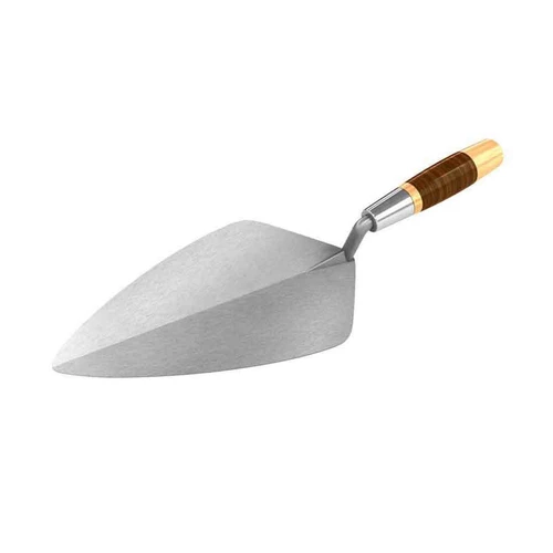 Bon Tool 72-435 Wide London Pro Carbon Steel Brick Trowel - 10" With Leather Handle 