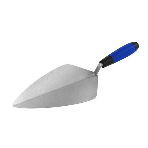  Bon Tool 72-459 Wide London Pro Carbon Steel Brick Trowel - 11" With Comfort Grip Handle 