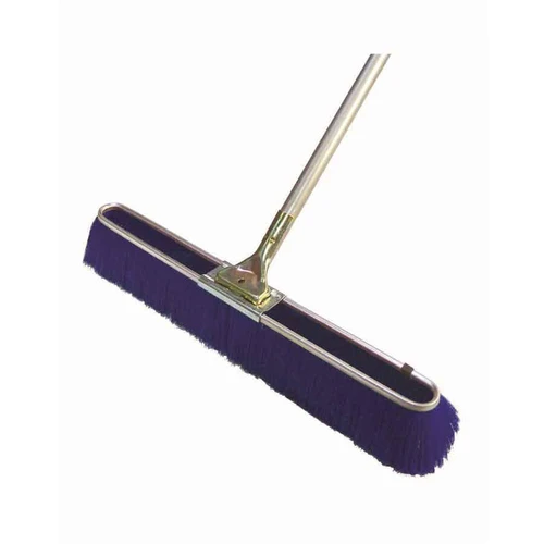  Bon Tool 84-471 Floor Broom - Fine Blue Bristles - 24" With 5' Metal Handle 