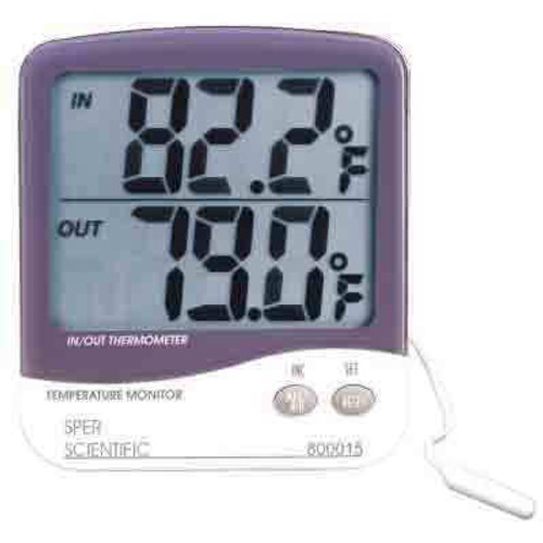 Best Indoor Outdoor Thermometer: Sper with Min/Max, NIST