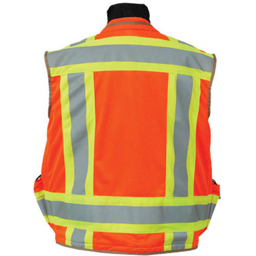  SECO 8265-54-FLY 8265 Series Class 2 Safety Vest with Outlast Collar and Mesh Back-XLarge, Fluorescent Yellow 