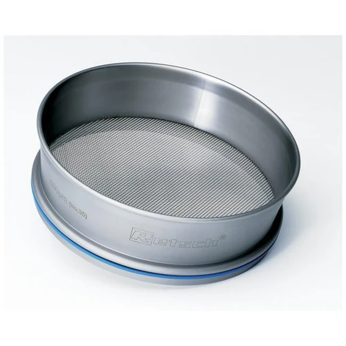  RETSCH 60150000500 8in Diameter Full Height Sieve, Stainless Frame, Stainless Cloth, No.35 (500 micrometer) 