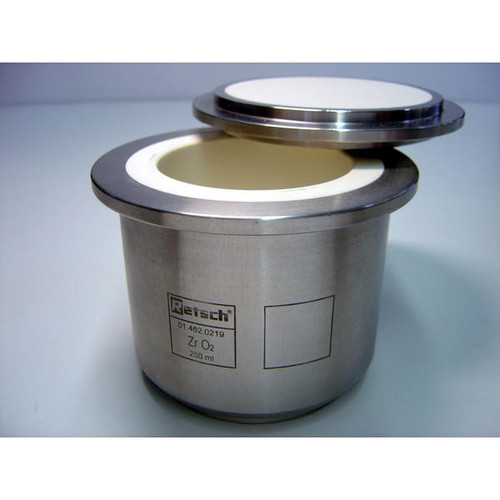  RETSCH 14620219, 250 ml, C Zirconia, Grinding jars,PM 100 / PM 200 / PM 400 