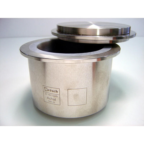  RETSCH 14620225, 500 ml, C Agate, Grinding jars,PM 100 / PM 200 / PM 400 