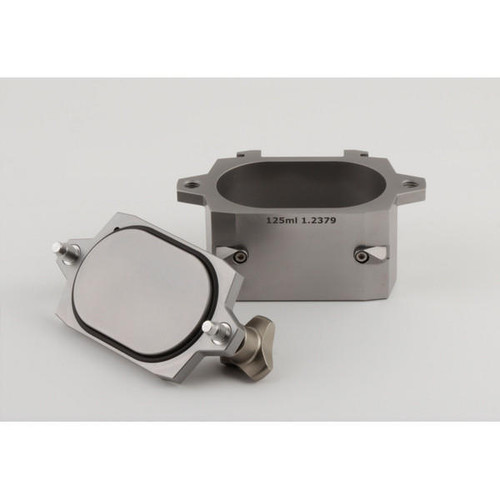  RETSCH 14620470, 125 ml, Hardened Steel, Screw-Lock grinding jars MM 500 