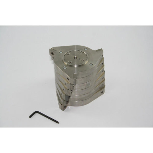  RETSCH 226080022, 6-disc rotor, stainless steel, with reversible cutting tips of tungsten carbide, for Cutting Mill SM 100 