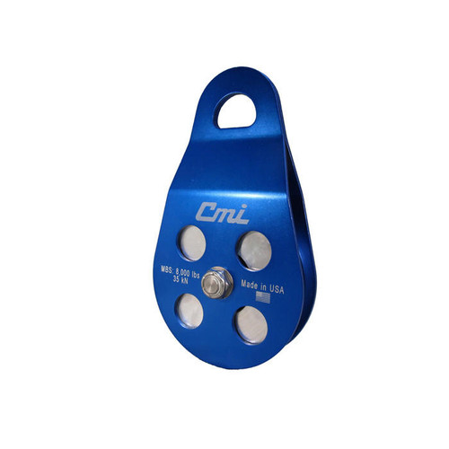  CMI RP158 4" Blue Alum, Aluminum sheave, SS axle, BB 