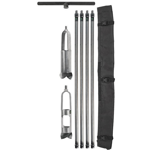 2-1/4in x 3ft Mini Soil Auger Kit, 5/8in Thread