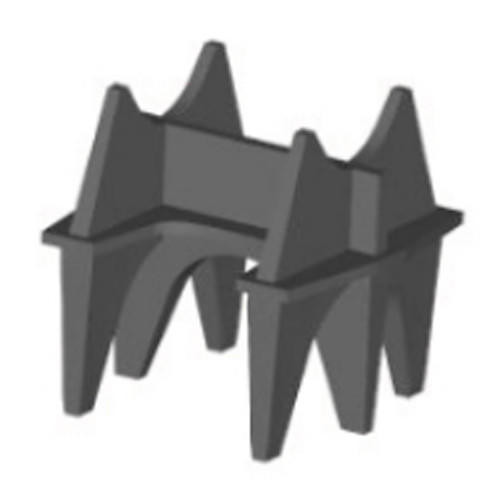  Rebar Support Products SH600-6, 6.0in H-Chair-6 Leg Chairs, #11 Max Bar (70 pieces per carton) 