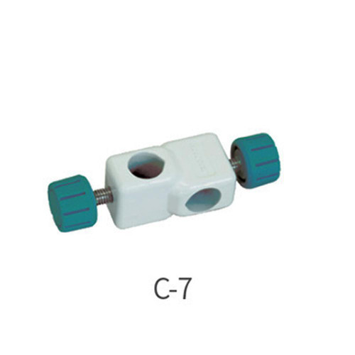 Lab Companion C-7 Clamp Holder, 12mm Max Diameter, lab equipment with adjustable grips for secure holding of laboratory glassware or tubing.