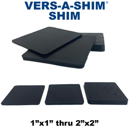 Deslauriers Vers-A-Shim for Small Masonry, 1in x 1in, 3/8in Thickness (1000/Ct) 