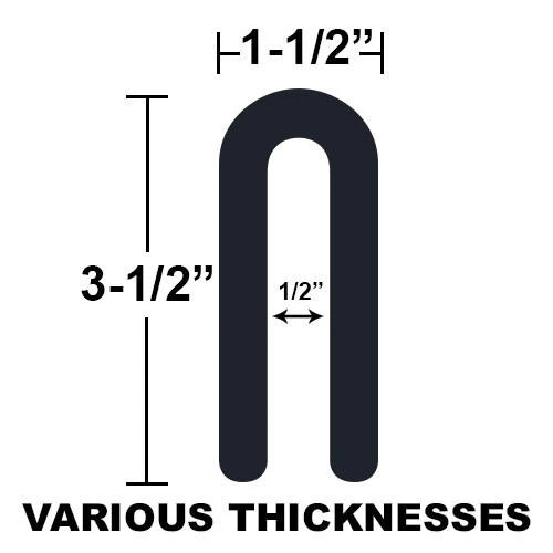  Deslauriers 38B Econ-O-Shim 30-Series, 1/8" Thickness, Black (1000/Ct.) 