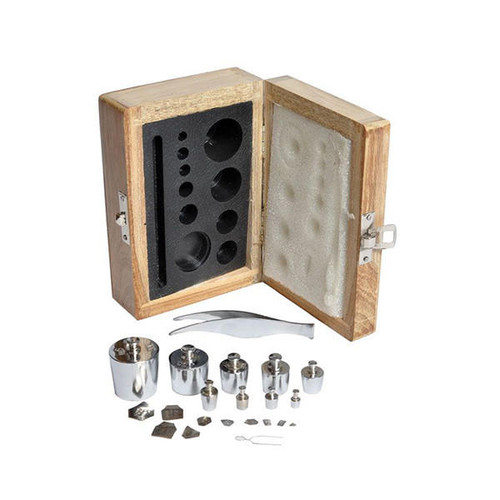  United Scientific AWB100 Analytical weight box set of 9, brass (1 each) 