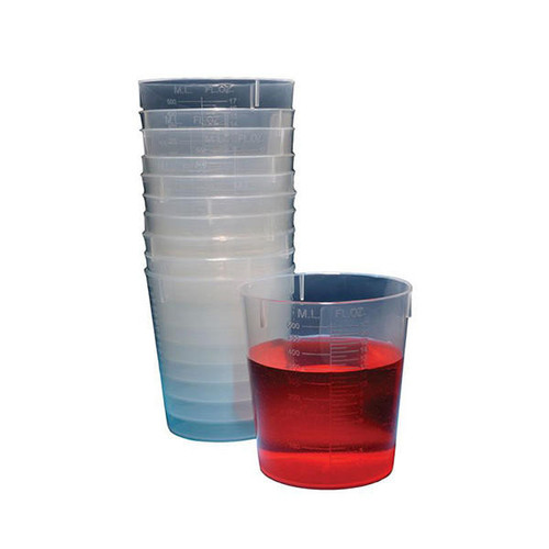  United Scientific BST120-CASE Stackable beakers, polypropylene (pp), 120ml, case of 1000 