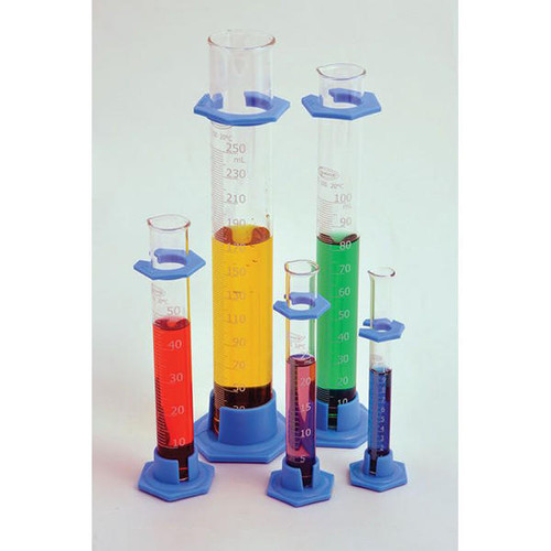  United Scientific CY137-50 Graduated cylinders, borosilicate glass, plastic base, class b, 50ml (pk of 10) 