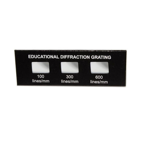  United Scientific DFG003 Demo diffraction grating, 20mm x 10mm, grating 100, 300, and 600 lines 