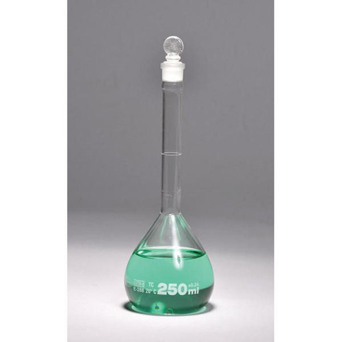  United Scientific FG5641-500 Volumetric flask, class b, glass stopper, 500ml (pk of 12) 