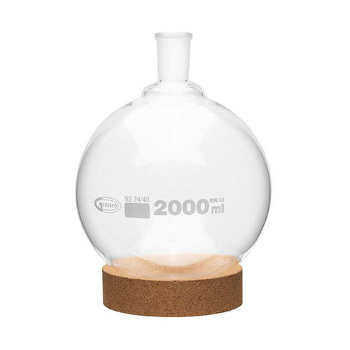 BulK Round Bottom, Boiling Flasks, Borosilicate Glass, Ground Joints,  100mL, case/24