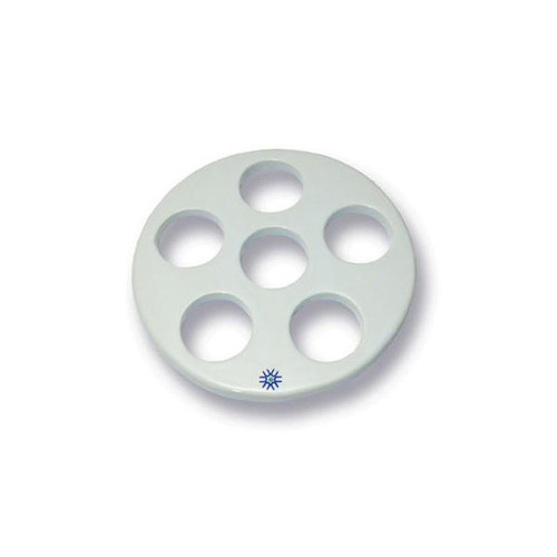  United Scientific JDP190 Porcelain desiccator plate, large holes, 190mm dia. 