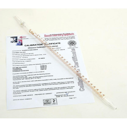  United Scientific PM7058-J Pipettes, mohr, class a, individually certified, 25ml (pk of 5) 