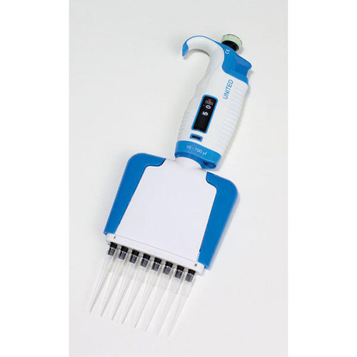  United Scientific PMC8-100 Multichannel micropipettes, 8 channel, 10 - 100ul 