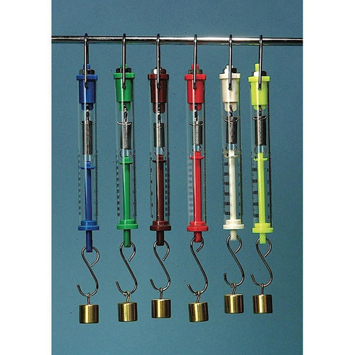  United Scientific SB5000-P Spring scale, clear plastic, 5000g / 50n,  graduation 100g/1n yellow 