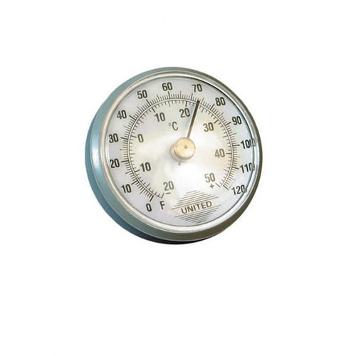 Dial Thermometer, -20 to 50C, 0 to 120F