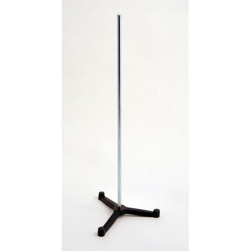  United Scientific TSR318 Triangular support stand w/rod, cast iron, 3" leg with 18" rod 