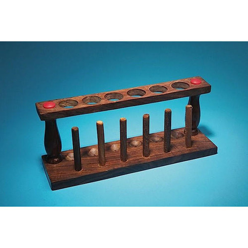  United Scientific TTHW01 Wooden test tube rack, 6-tube 
