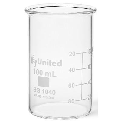 United Scientific Beakers, berzelius, tall form, no spout, borosilicate glass, 250ml (pk of 12) 
