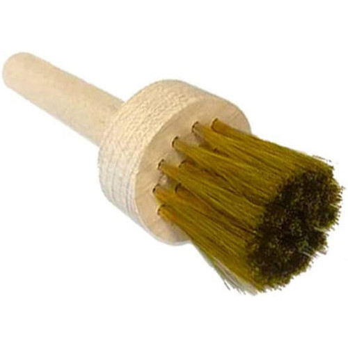  WS Tyler 8576 Round Sieve Brush for 100 Mesh Sieves and Coarser, Brass Bristles 