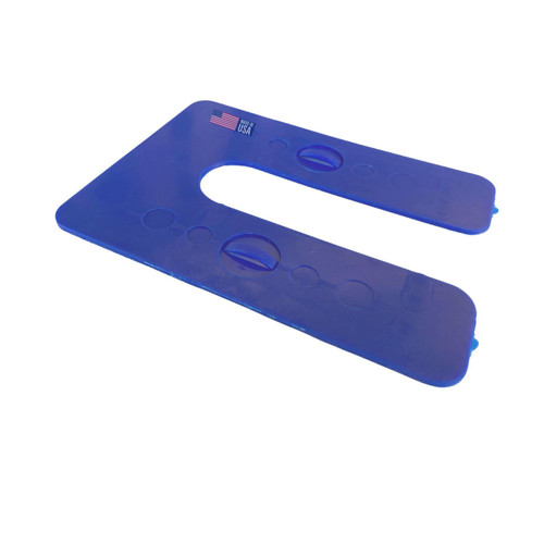 Blue Interlocking Horseshoe Shims | 1/16in | Plastic