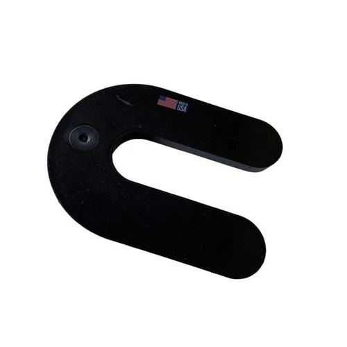  Glazelock GLZ18 Non-Interlocking Plastic Horseshoe Shim, Black, 2-5/16" x 3" x 1/4" (Case of 1000) 