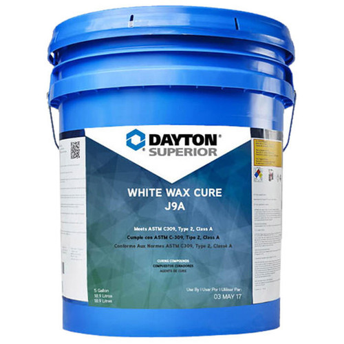 Dayton White Wax Cure J9A Concrete Curing Compound, 275 Gallon