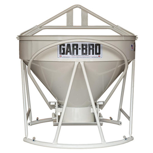 Concrete Bucket, Lightweight Round Gate, 1/3 Cubic Yards