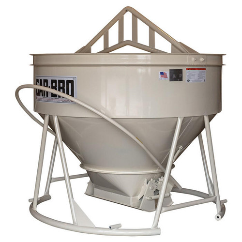 Concrete Bucket, Lightweight Low-Profile, 2-1/2 Cubic Yards
