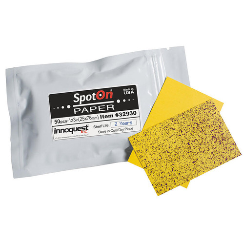  SpotOn Spray Pattern Test Paper, 2" x 3" (10 Packs of 25pcs) 