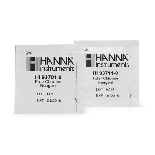  Hanna Instruments HI38017-200 Free and Total Chlorine (Low and Medium Range) Test Kit Replacement Reagents (200 tests) 