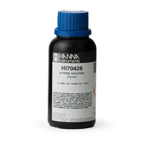  Hanna Instruments HI70426 Glyoxal Solution Reagent 40%, 100 mL 